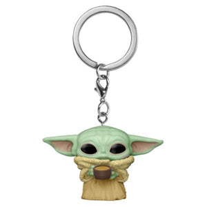 Star Wars: The Mandalorian - The Child with Cup Pocket Pop! Vinyl Keychain