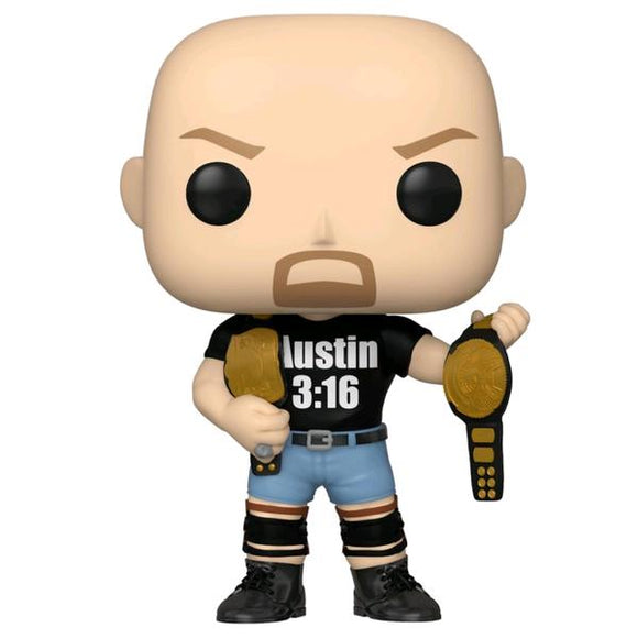 WWE - Stone Cold Steve Austin 3:16 shirt with 2 Belts US Exclusive Pop! Vinyl