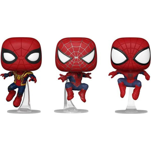 Spider-Man: No Way Home - Spider-Man Leaping US Exclusive Pop! Vinyl 3-Pack