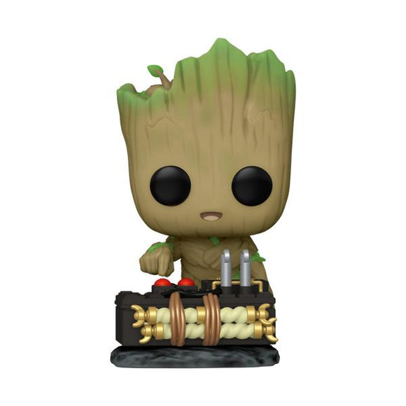 Guardians Of The Galaxy - Groot with button Pop! Vinyl WC23