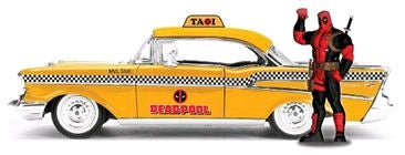 Deadpool - Chevy Yellow Taxi 1:24 Scale Hollywood Rides Diecast Vehicle