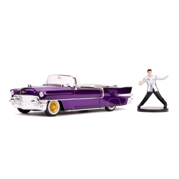 Elvis - 1956 Cadillac Eldorado 1:24 with Figure Hollywood Ride