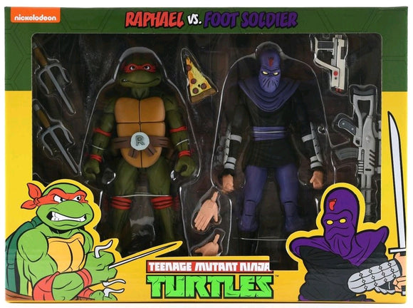 Teenage Mutant Ninja Turtles - Raphael vs Foot Soldier Action Figure 2-pack