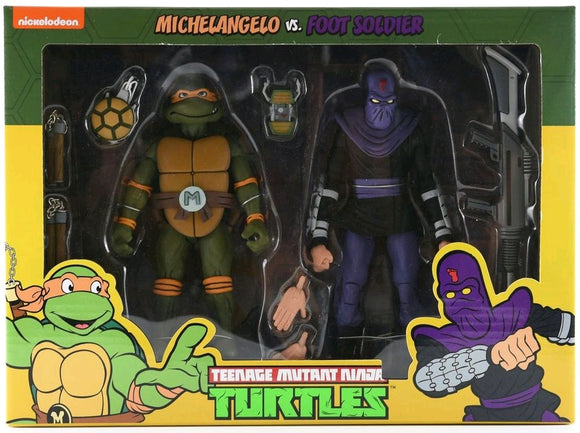 Teenage Mutant Ninja Turtles - Michelangelo vs Foot Soldier Action Figure 2-pack