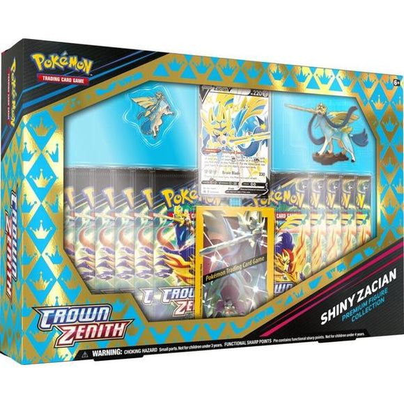 Pokemon - TCG - Crown Zenith Shiny Zacian/Zamazenta Figure Box