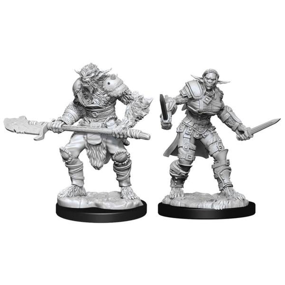 Dungeons & Dragons - Nolzur's Marvelous Unpainted Minis: Bugbear Barbarian Male & Rogue Female