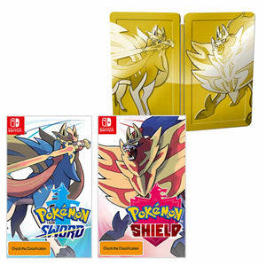 Pokemon Sword & Pokemon Shield Dual Pack - Golden Steelbook SWITCH