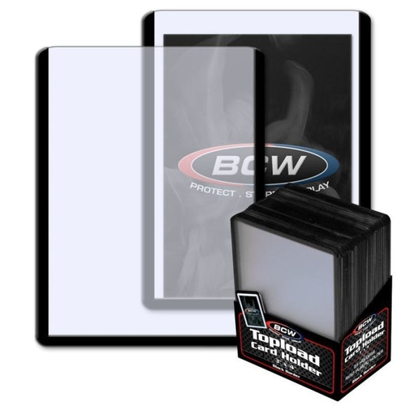 BCW Topload Card Holder Border Black (3