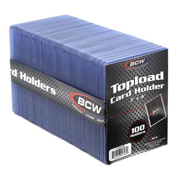 BCW Topload Card Holder Standard 100 Ct (3