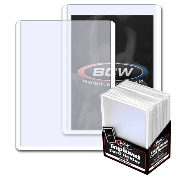 BCW Topload Card Holder Border White (3