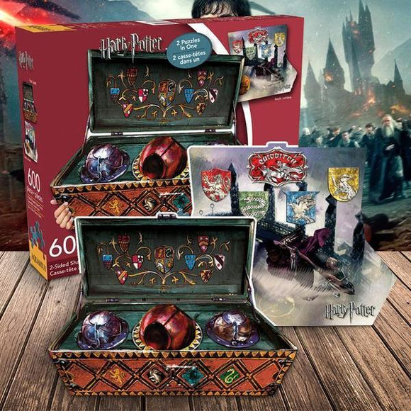 Harry Potter Quidditch 600 Piece 2-Sided Jigsaw Puzzle