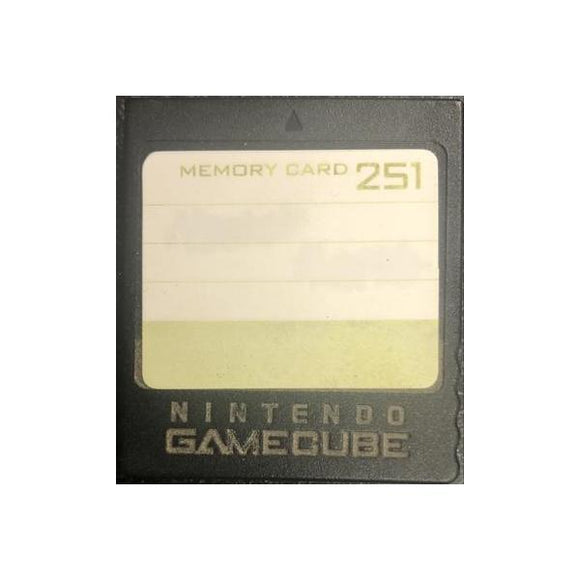 Gamecube 251 Block Memory Card