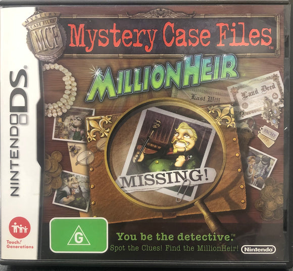Mystery Case Files Millionheir DS (Pre-Played)