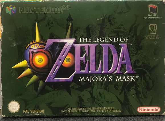 The Legend Of Zelda Majora's Mask N64 Boxed