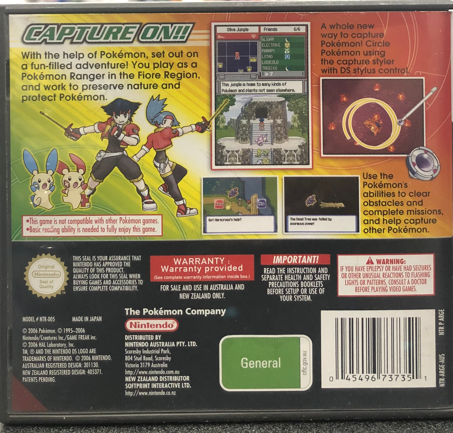 Pokemon Ranger DS (No Booklet) (Pre-Played)