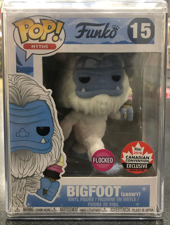 Bigfoot (Snowy) Flocked 2018 Canadian Convention Exclusive Pop! Vinyl