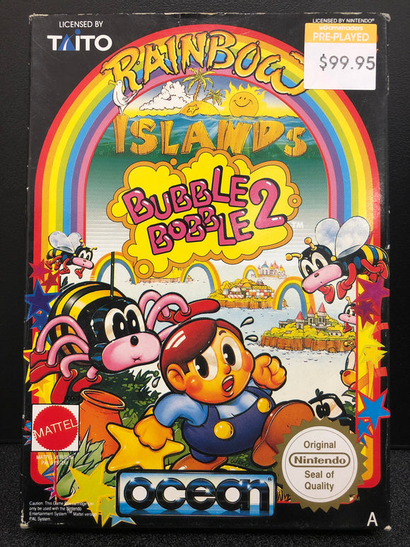 Rainbow Islands Bubble Bobble 2 NES Boxed