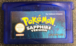 Pokemon Sapphire Version Gameboy Advance Cartridge Only