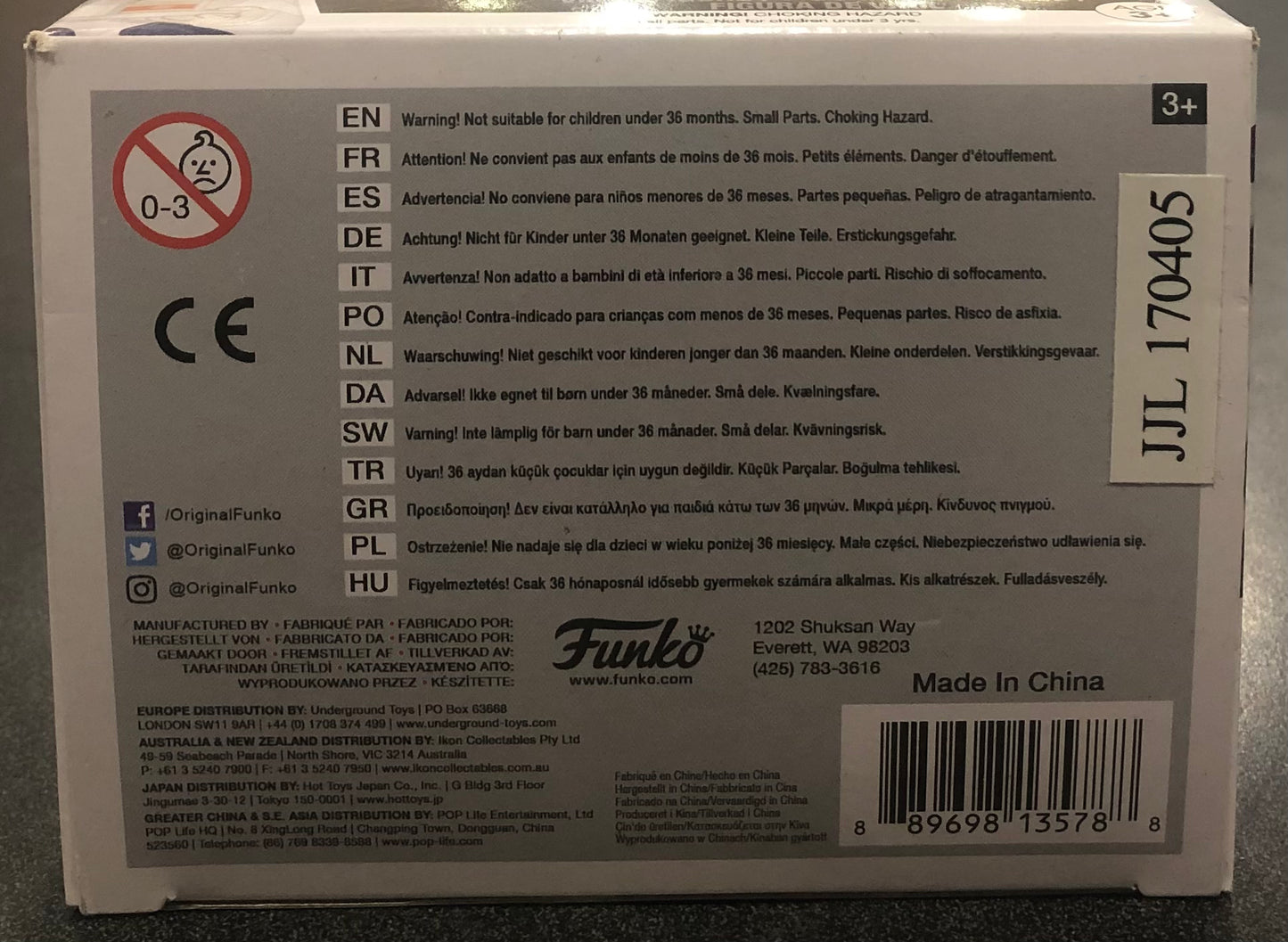 Death Note - L (with Cake) US Exclusive Pop! Vinyl