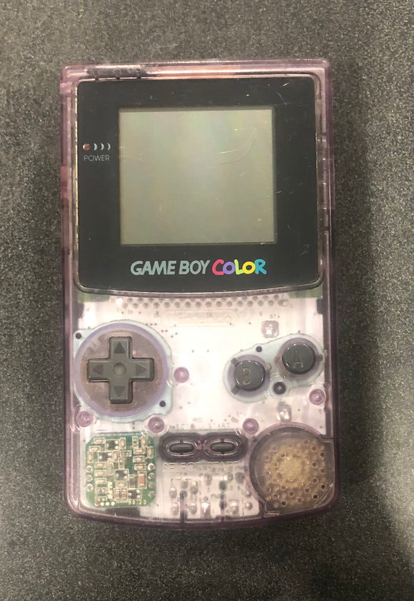 Gameboy Color Console Clear Atomic Purple