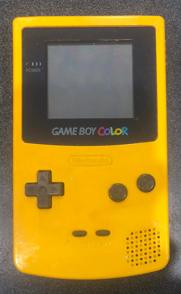 Gameboy Color Console Yellow