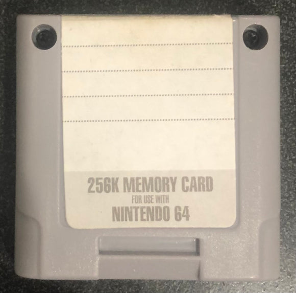 Nintendo 64 256KB Controller Memory Card