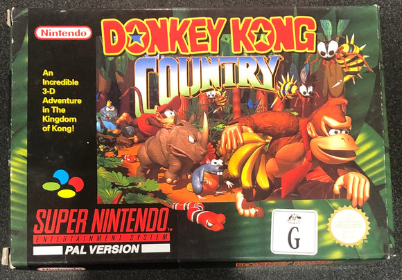 Donkey Kong Country SNES Boxed