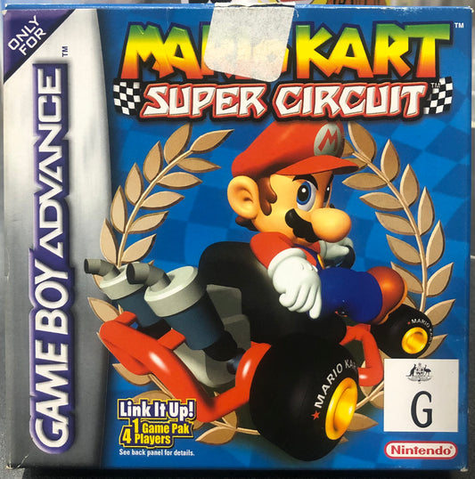 Mario Kart Super Circuit Gameboy Advance Boxed
