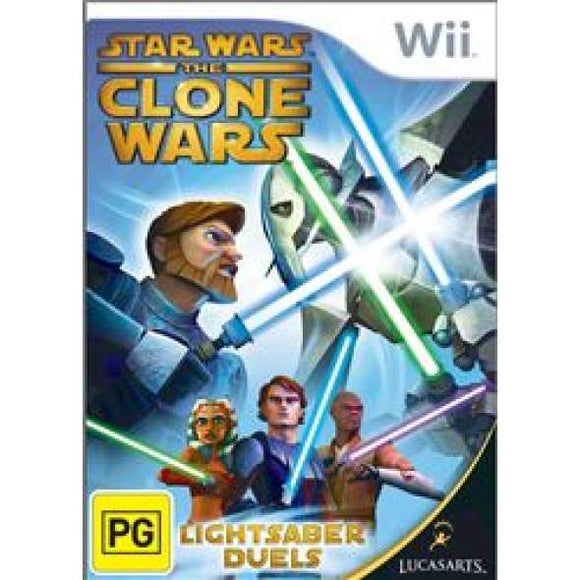 Star Wars The Clone Wars Lightsaber Duels Wii (Pre-Played)