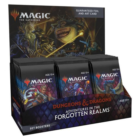 Magic the Gathering D&D Dungeons & Dragons Adventures in the Forgotten Realms Set Boosters