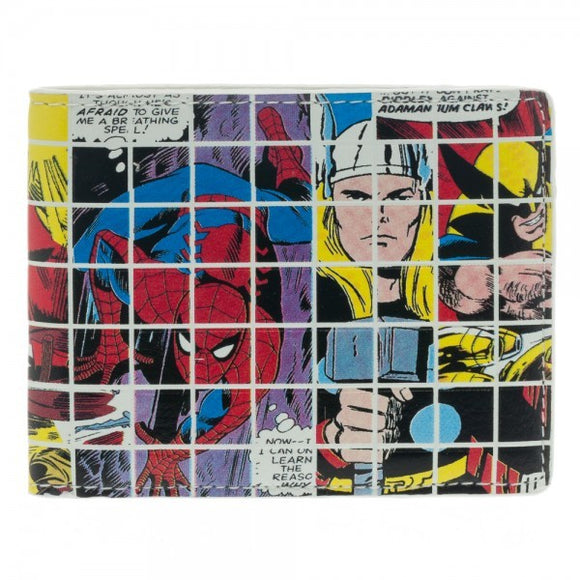 Marvel Grid Collage Bi-Fold Wallet