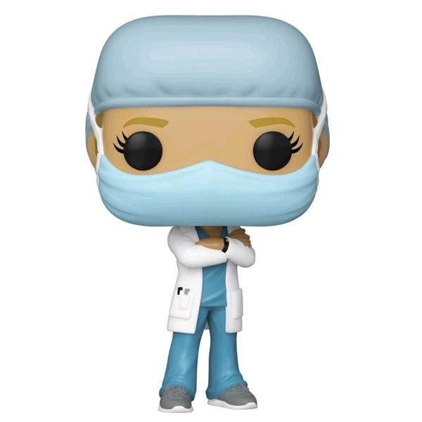 Pop! Heroes - Front Line Worker Female 1 Blue Pop! Vinyl - Gametraders Modbury Heights