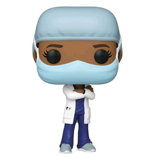 Pop! Heroes - Front Line Worker Female 2 Purple Pop! Vinyl - Gametraders Modbury Heights