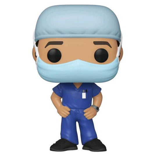 Pop! Heroes - Front Line Worker Male 1 Purple Pop! Vinyl - Gametraders Modbury Heights