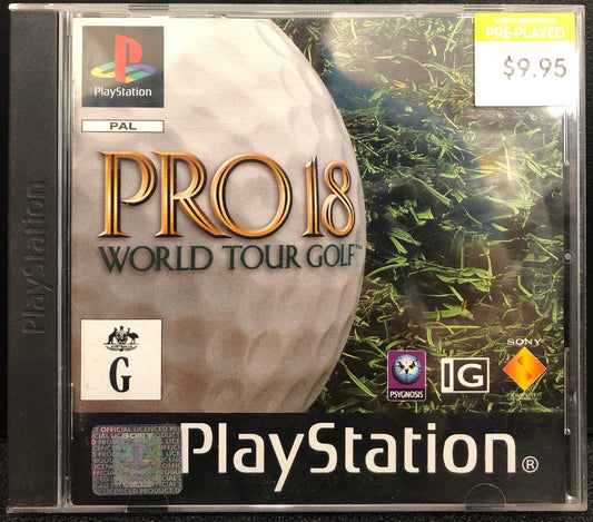 Pro 18: World Tour Golf PS1 - Gametraders Modbury Heights