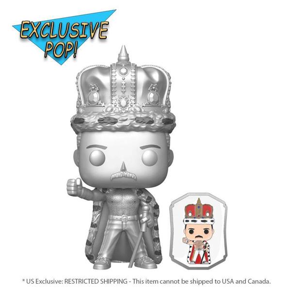 Queen - Freddie Mercury King US Exclusive Pop! Vinyl with pin - Gametraders Modbury Heights