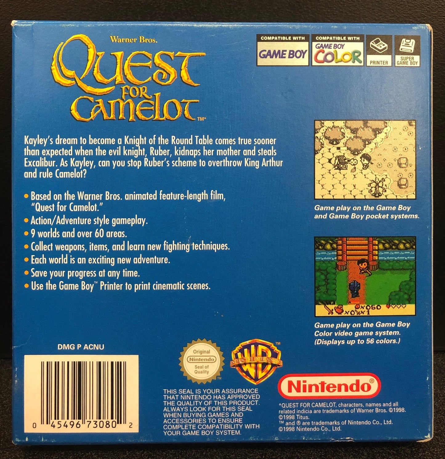 Quest For Camelot Gameboy Color - Gametraders Modbury Heights