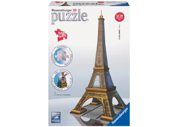 Ravensburger - Eiffel Tower 3D Jigsaw Puzzle 216 Pieces - Gametraders Modbury Heights