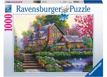 Ravensburger - Romantic Cottage Jigsaw Puzzle 1000 Pieces - Gametraders Modbury Heights