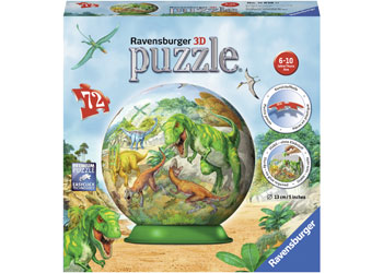 Ravensburger - Kingdom of the Dinosaurs Jigsaw Puzzleball 72pc
