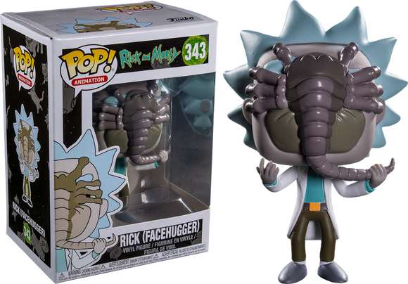 Rick and Morty - Rick with Facehugger US Exclusive Pop! Vinyl