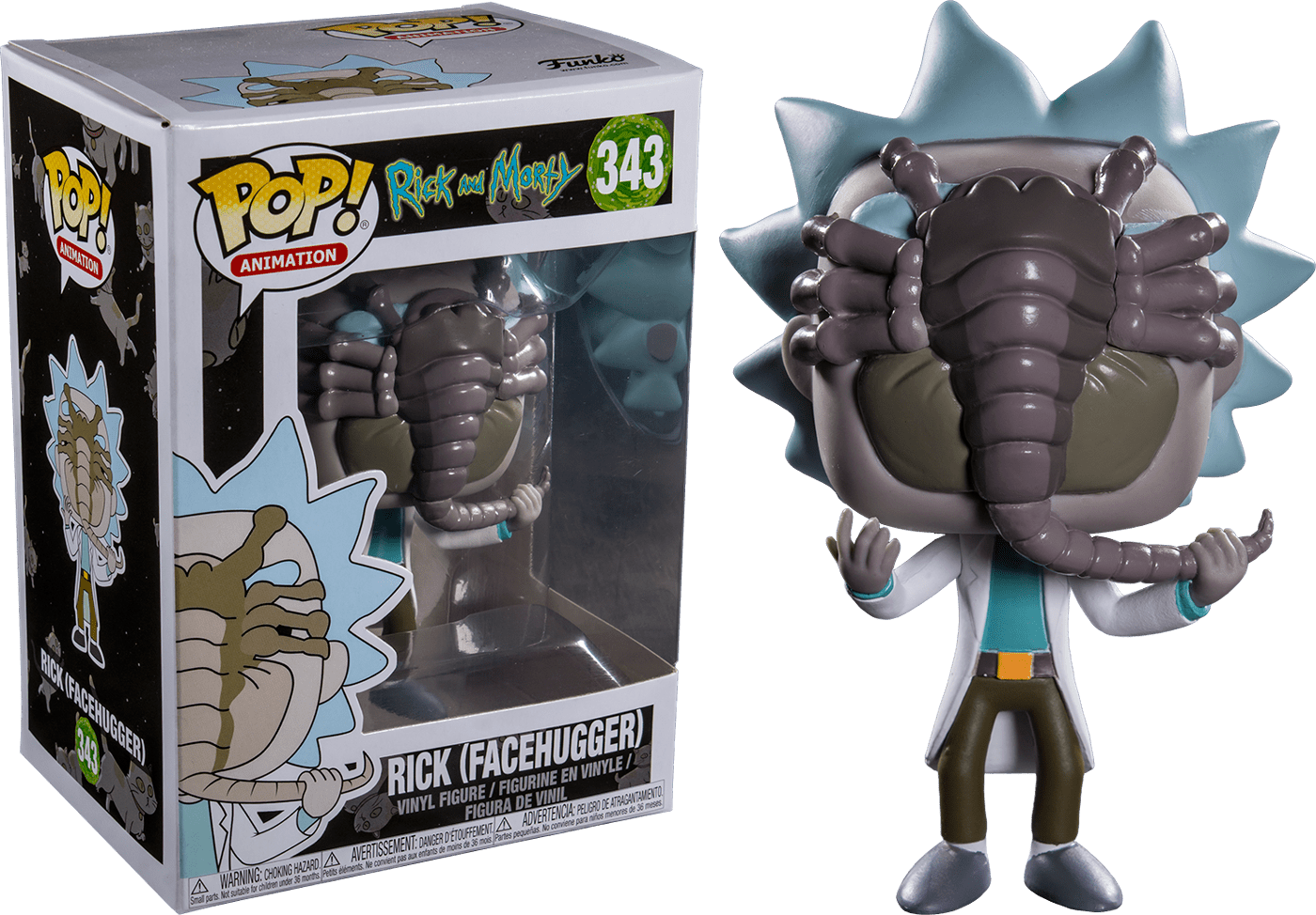 Rick and Morty - Rick with Facehugger US Exclusive Pop! Vinyl - Gametraders Modbury Heights