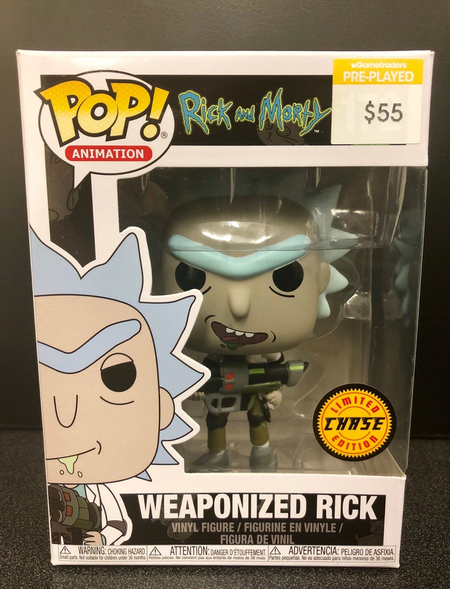 Rick & Morty Weaponized Rick Chase Pop! Vinyl - Gametraders Modbury Heights