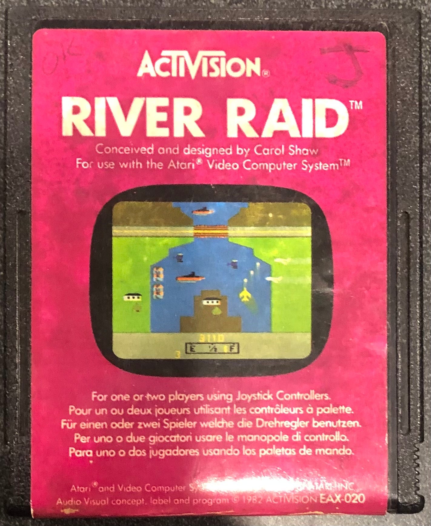 River Raid Atari2600 - Gametraders Modbury Heights