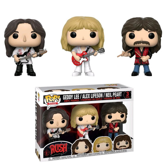 Rush - Geddy Lee, Alex Lifeson & Neil Peart Pop! Vinyl 3 - pack - Gametraders Modbury Heights