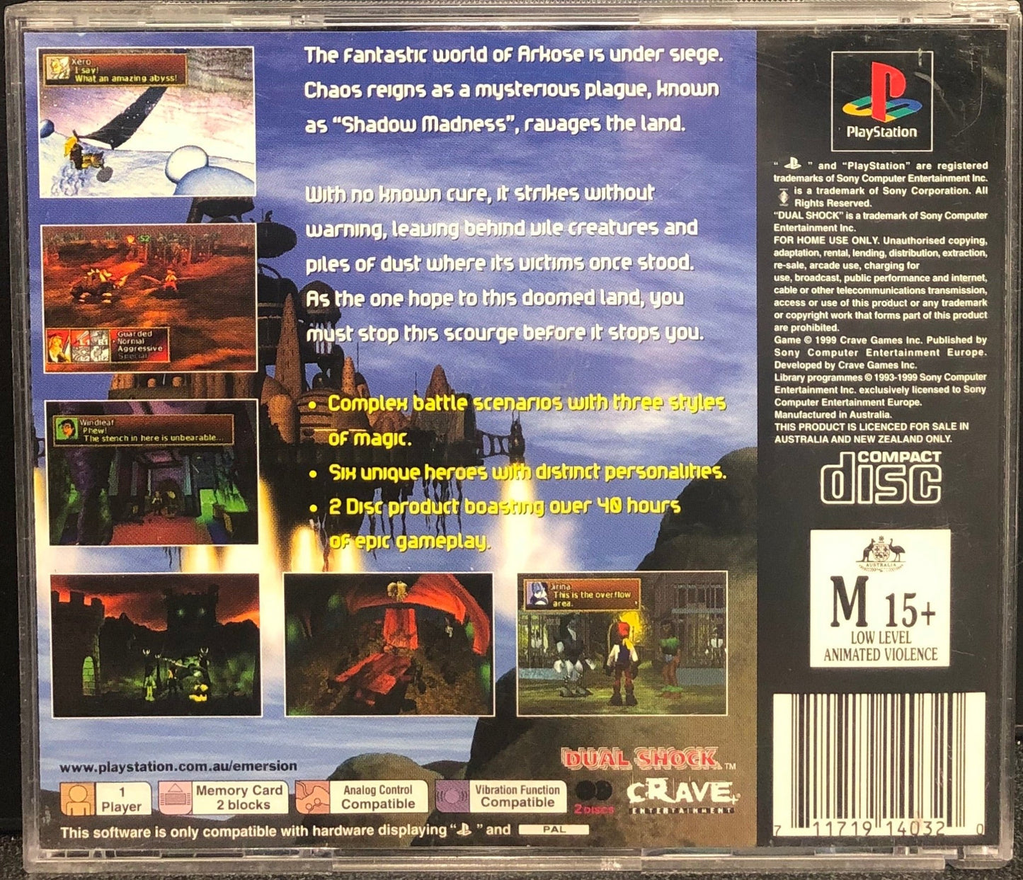 Shadow Madness PS1 - Gametraders Modbury Heights