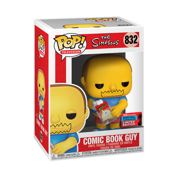 Simpsons - Comic Book Guy Pop! Vinyl NY20 - Gametraders Modbury Heights