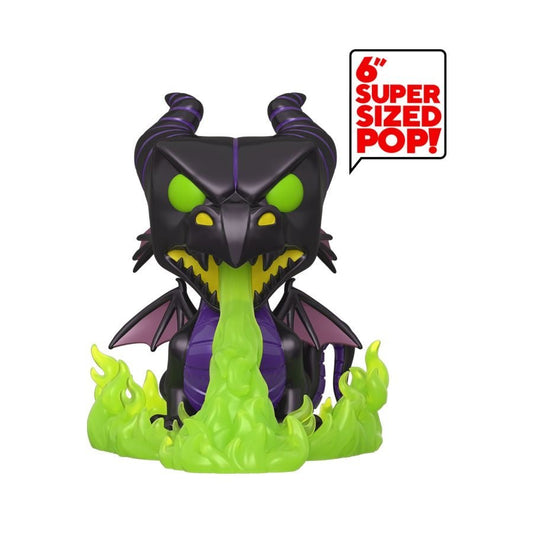 Sleeping Beauty - Maleficent as Dragon with Flames Metallic Glow US Exclusive 6" Pop! Vinyl - Gametraders Modbury Heights