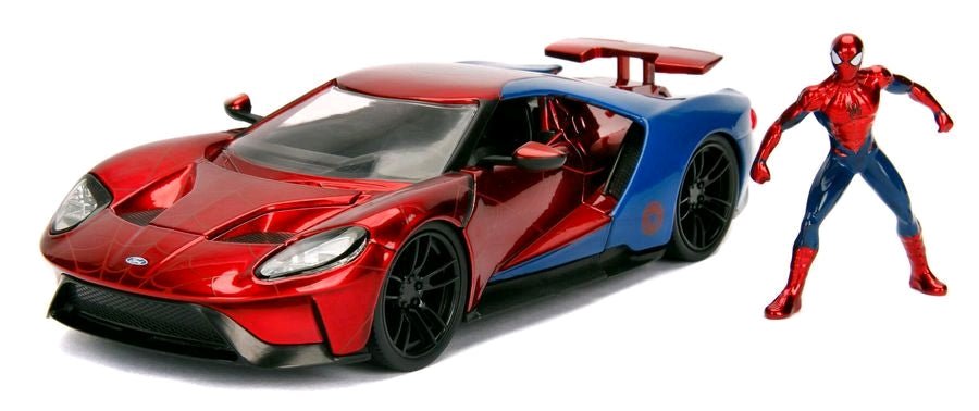 Spider - Man - 2017 Ford GT 1:24 Scale Hollywood Rides Diecast Vehicle - Gametraders Modbury Heights