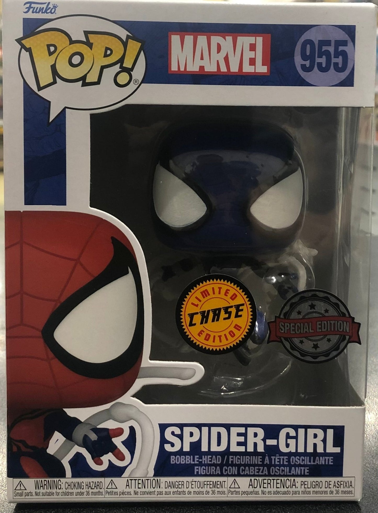 Spider - Man - Spider - Girl US Exclusive Pop! Vinyl CHASE - Gametraders Modbury Heights